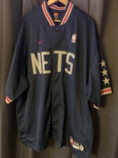 RARE NEW JERSEY NETS Basketball Warm Up Old School Shooting Jacket XXL NBA NWT
