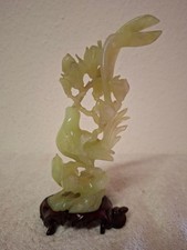 Jade Figur, V&ouml;gel, Jadeschnitzerei, asiatische Kunst, &uuml;ber 30 Jahre alt