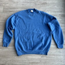 VINTAGE 90s CREWNECK SWEATSHIRT BLANK, XLT - MADE IN USA