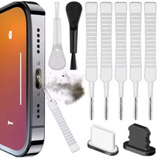 Phone Cleaning Kit Charging Port Speaker Dust Plug Brush iPhone & Samsung