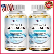 Ocean collagen capsules for beauty skincare antioxidant anti-aging hair support