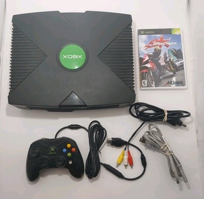 Microsoft Original Xbox Console Bundle! XBOX! 1 CONTROLLER W/ ALL Cords And Game
