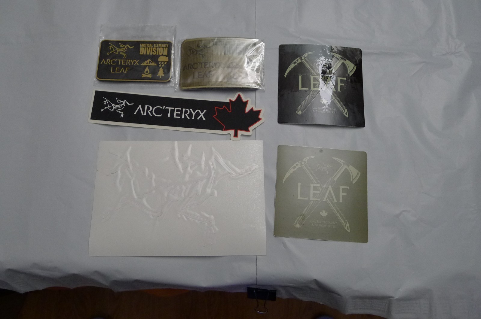 Arc'teryx LEAF extremely Rare Patches and stickers