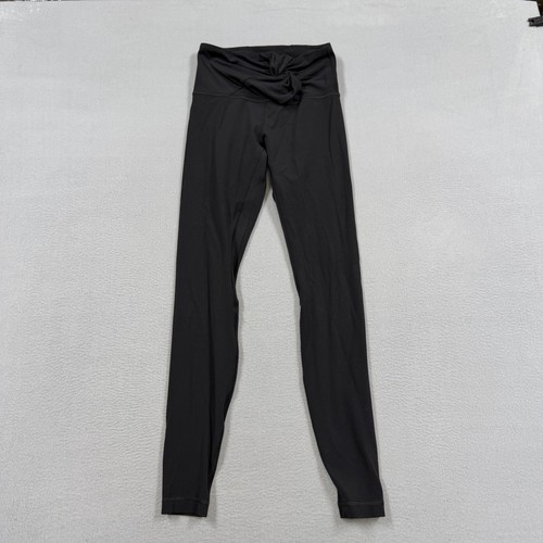 Lululemon Leggings Womens 4 Black High Rise Yoga Twist Waist Athletic Gym - Picture 2 of 8