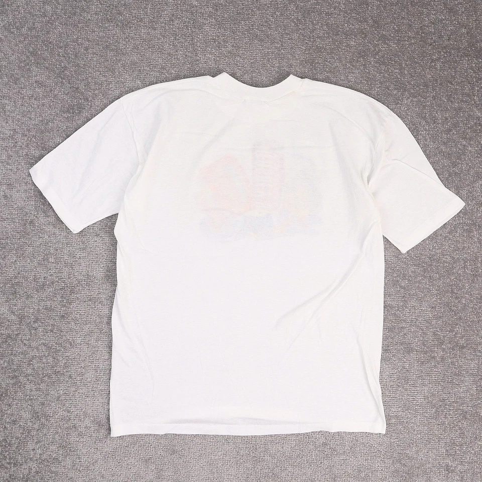 Винтажная футболка 90-х Hershey's Chocolate Candy одинарный шов XL белая с коротким рукавом - Изображение 2 из 4