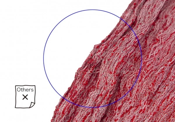 ISSEY MIYAKE MEN Silk Wool Wrinkled Fringe Stole(K-125144) - Image 3 of 4