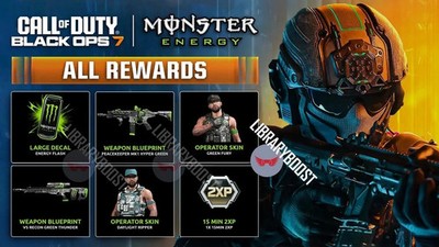 Black Ops 7 Monster Energy Exclusive Full Set - Ready To Use - BO7 - Warzone