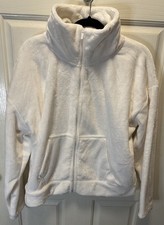 Champion Women  s Fleece Super Soft Jacket White Large NWOT