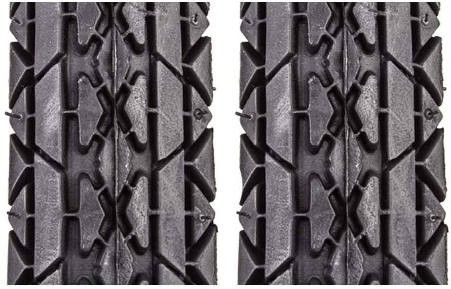 Sunlite CST241 Urban Beach Cruiser Hybrid Street Black Bike Tire Pair 26 x 2.125