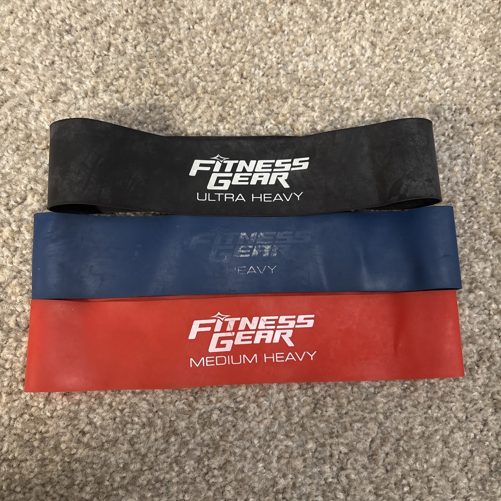 Fitness Gear Power Band Kit. 3 Variable Resistance Bands 