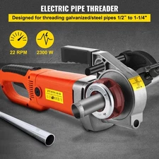 New Electric Pipe Threader, 2300W Pipe Threading Machine with 4 Dies 1/2" - 1 1
