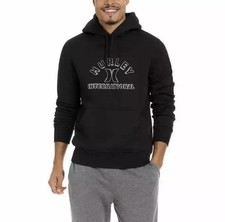 Hurley Men s Graphic Fleece Lined Hoodie Black Size XL