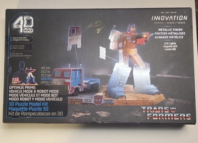 Transformers Innovation 4D Build Optimus Prime 3D Model Kit With LED 