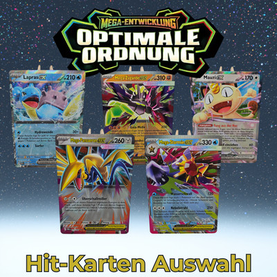 MEGA Pokemon Set - Optimale Ordnung POR- Alle Hit Karten - Starmie Mauzi etc.