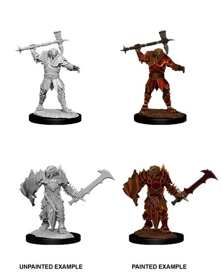 Male Dragonborn Paladin 2pk Nolzurs D&D miniature Dungeons & Dragons W12 fighter