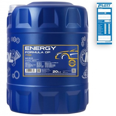20L Mannol O.E.M. Motorenöl 5W-30 GM Dexos 2 ACEA C2/C3 Motoröl 5W30 für Opel