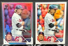 2023 Topps Series 1 - Emmanuel Clase - Rainbow Foil & Base - Guardians