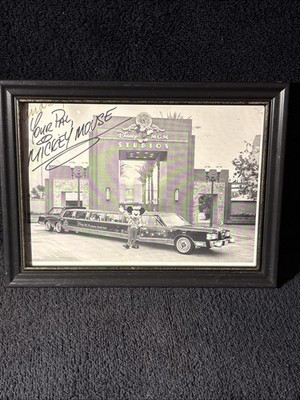 Disney-MGM Studios  liMOUSEine 1989 VTG Publicity Photo(8x6)Signed.Florida.GUC.