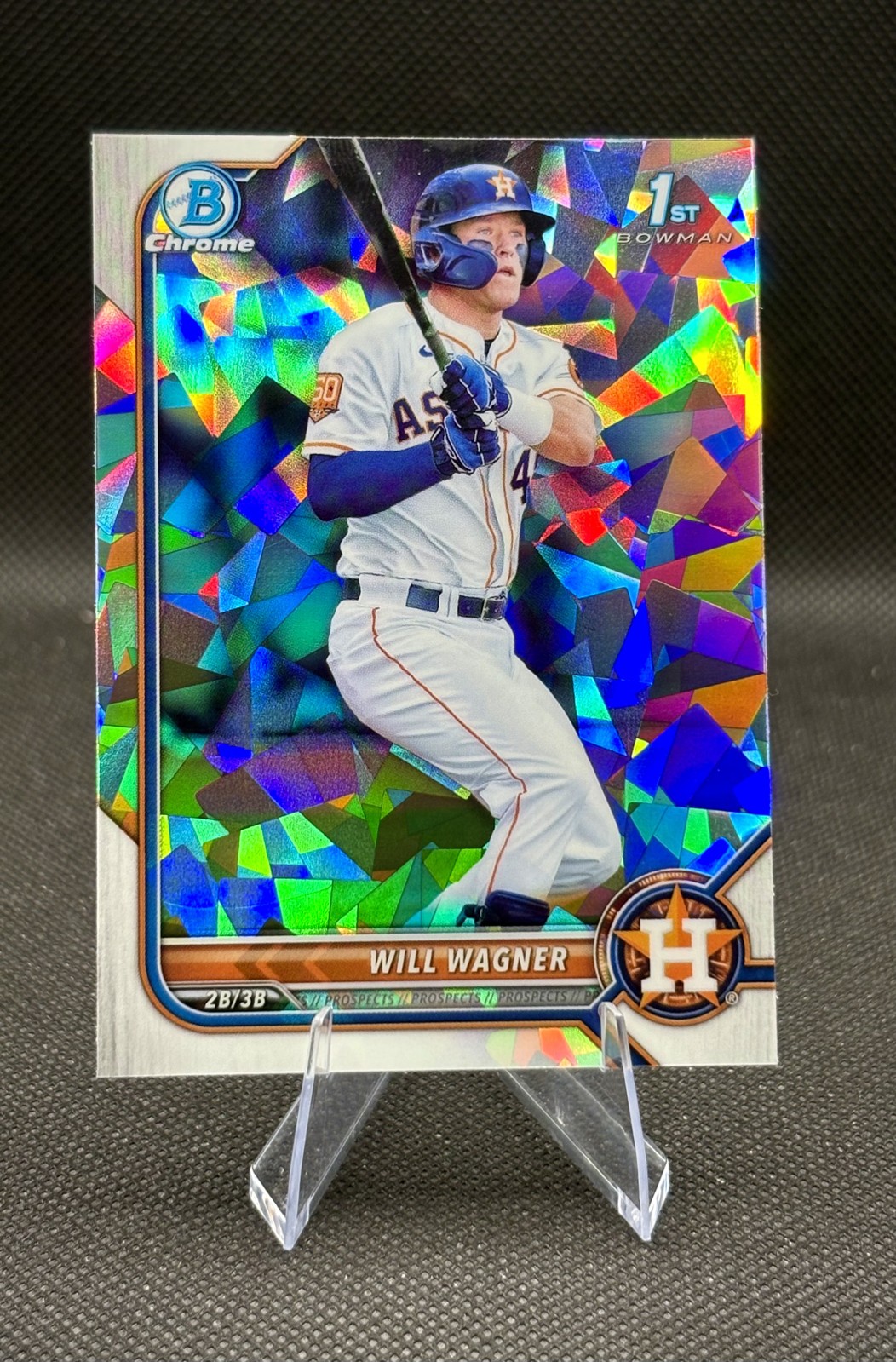 Will Wagner 1st Bowman Chrome Atomic Refractor 2022 Bowman #BCP-105 Astros