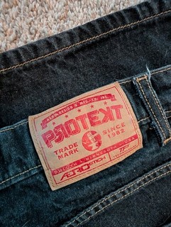 Aerostich Men's Protekt Black Denim Motorcycle Riding Pants 36x32