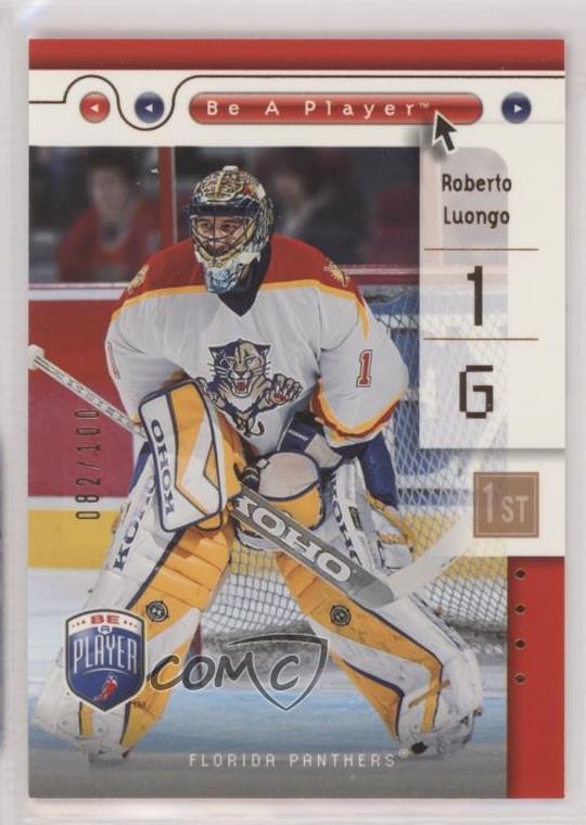 2005-06 Upper Deck Be a Player First Period /100 Roberto Luongo #39 HOF 9cf