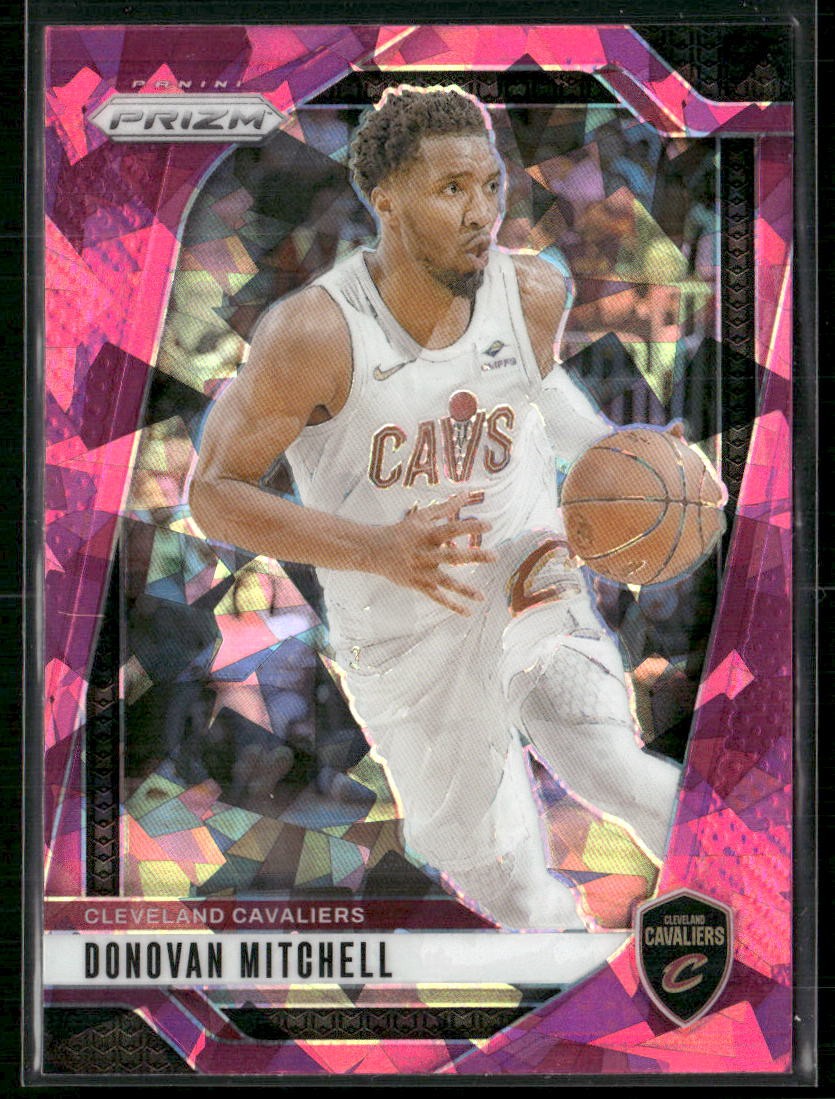 Donovan Mitchell 2024-25 Panini Prizm #155 Prizms Pink Ice