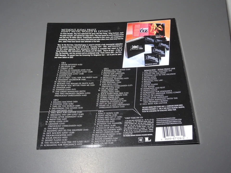 JUDAS PRIEST - METALOGY / 4-CD & 1-DVD-BOX 2004 & BOOKLET - Bild 4 von 4