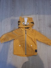 Unisex 9-12 Months Tiger Waterproof Rain Jacket with Hood
