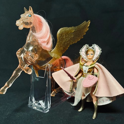 #ad VINTAGE 1984 STARBURST SHE RA amp; CRYSTAL SWIFT WIND PRINCESS OF POWER AS SHOWN $98.10