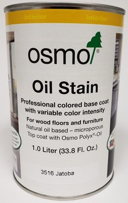 Osmo Oil Stain Wood Finish 3516 JATOBA Interior 1.0 L Dented Can