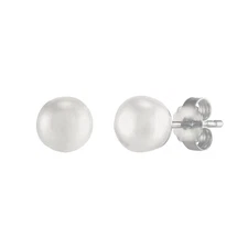 New Silpada 'Forever My Pearl' 7-7.5mm Freshwater Pearl Earrings in Sterling