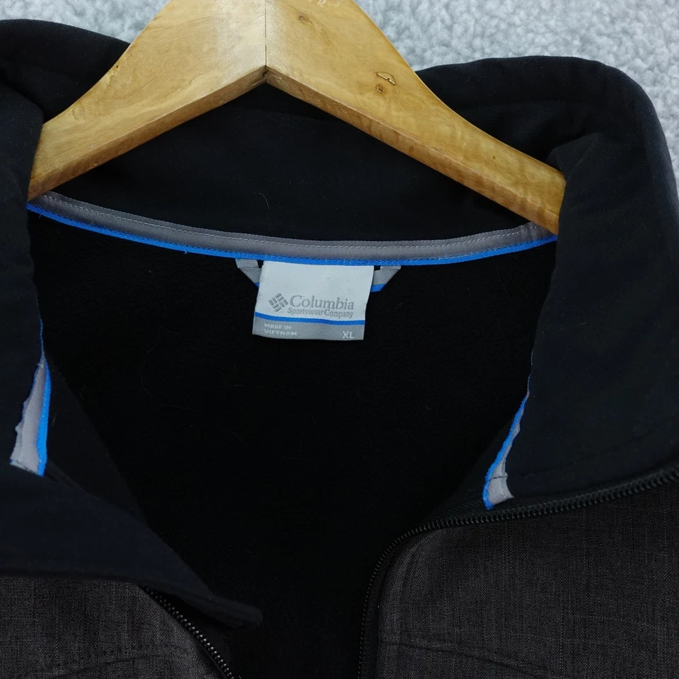 Columbia Mens XL Jacket Full Zip Gray Omni Shield Softshell Fleece Lined Warm - Image 3 of 4