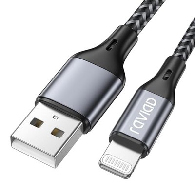 RAVIAD iPhone Charging Cable [1.2M/MFi Certified] Lightning to USB Charging