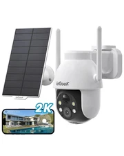 ieGeek 2K Solar Security Camera Wireless Outdoor 360° PTZ Color Night Vision