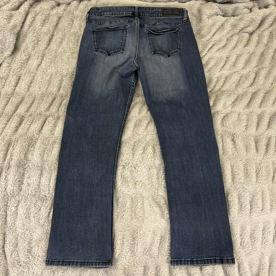 Calvin Klein Jeans Women 10 Slim Boyfriend Stretch Blue Denim Straight Leg Chic - Image 2 of 4