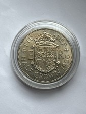 Queen Elizabeth II English Half Crown 1966 Coin Collectible