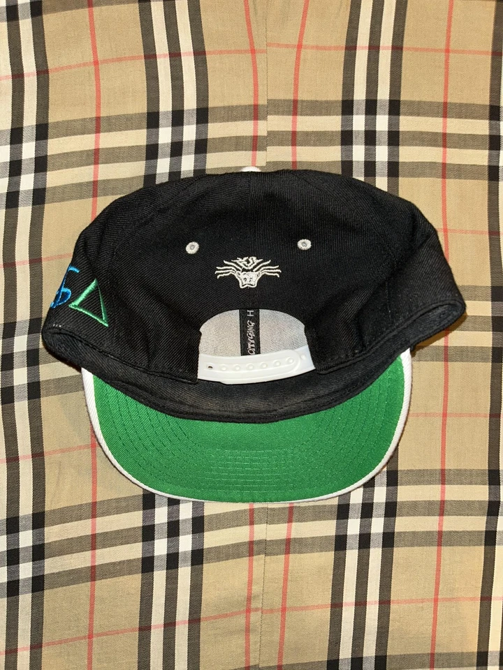 Y2K TISA Los Angeles Raiders Taz Arnold Snap Back Hat Mens Black Gray NFL Script - Image 2 of 4