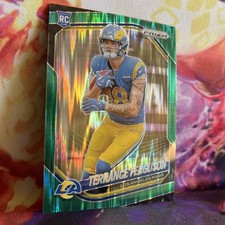 2025 Panini Prizm - Rookies Terrance Ferguson #379 Green Flash Prizm (RC)