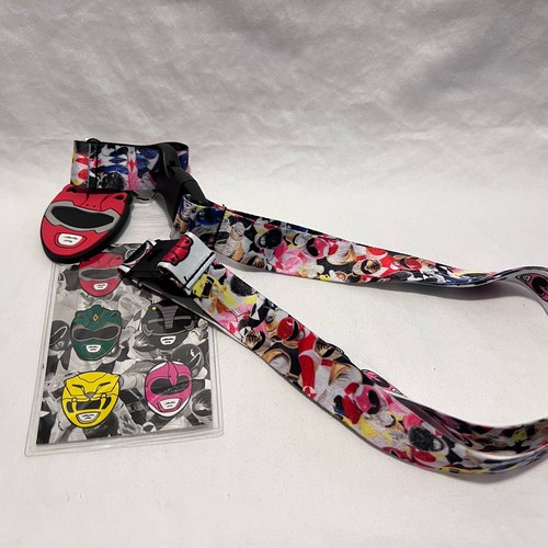 Power Rangers Lanyard Keychain Id Badge Holder Key Ring
