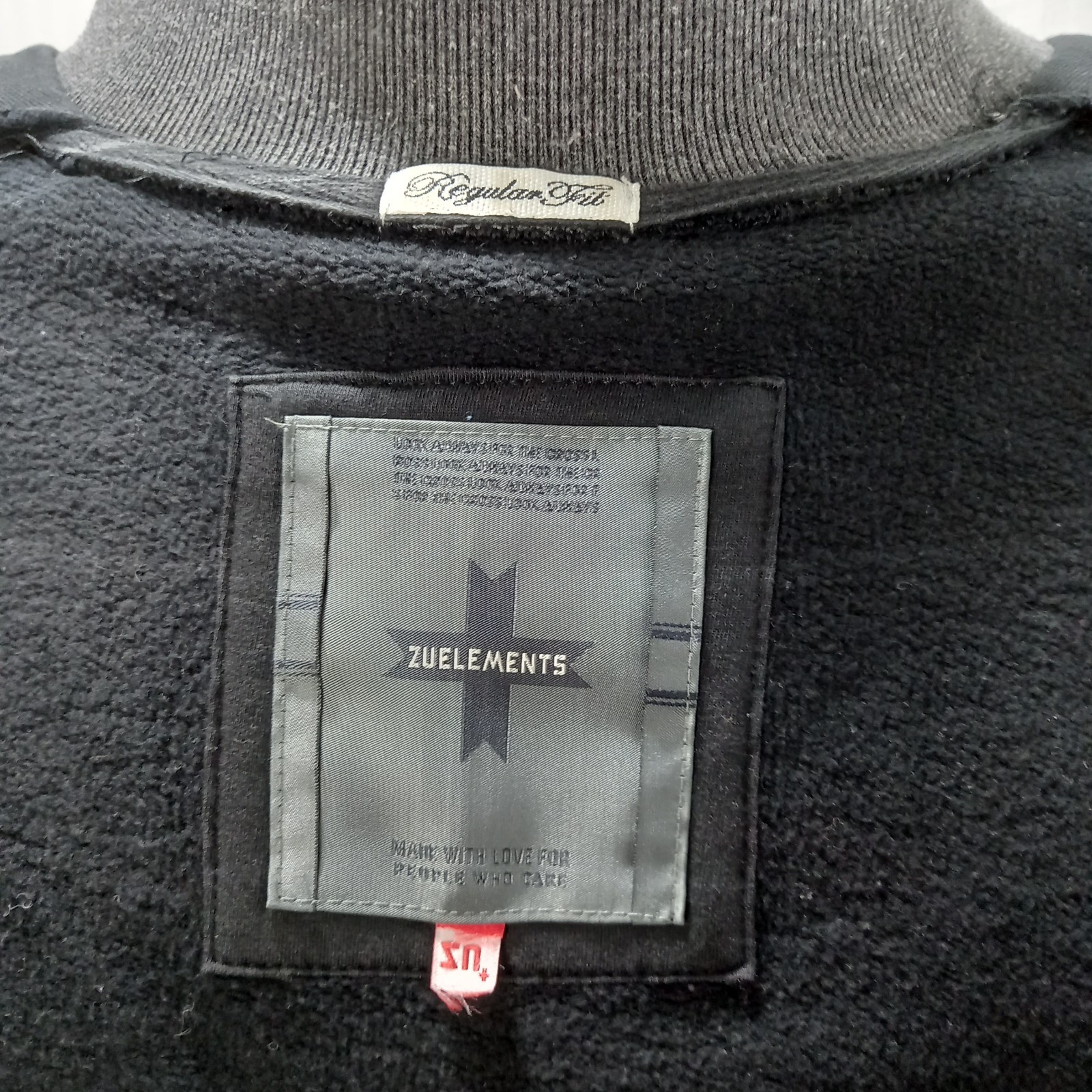 item e4450 zu elements black cotton sweatshirt si… - image 11