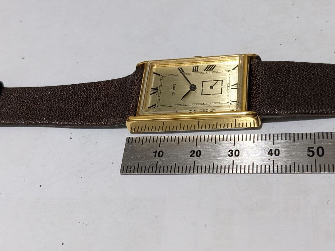 ORIENT Small Second Handwind Wristwatch Vintage D… - image 9