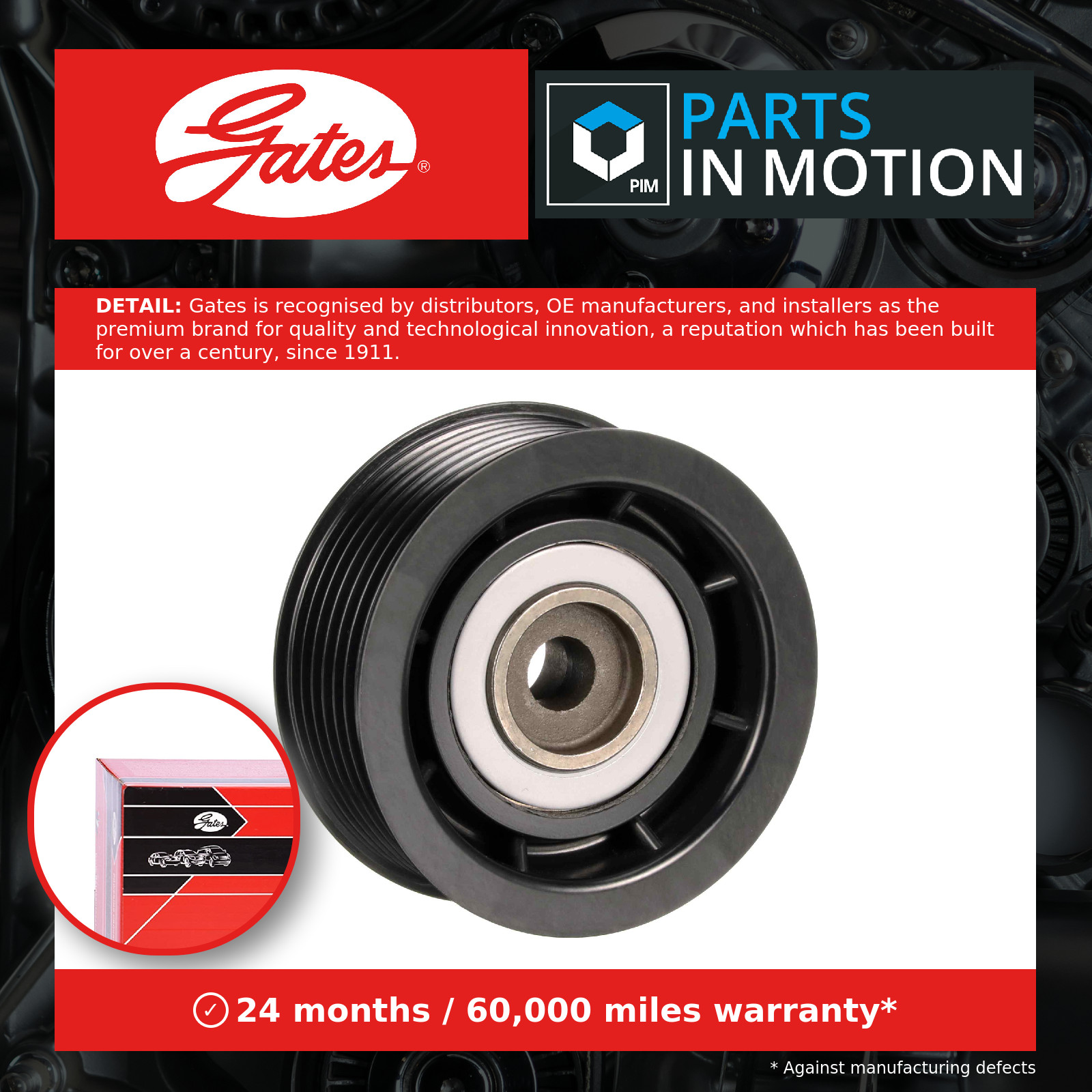 Aux Belt Idler Pulley fits MITSUBISHI PAJERO/SHOGUN Mk3, Mk4 3.5 2000 on Guide - Image 5