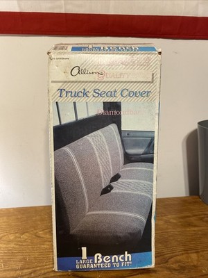 Vintage Allison Quality Truck Bench Seat Cover Brown Diamondback