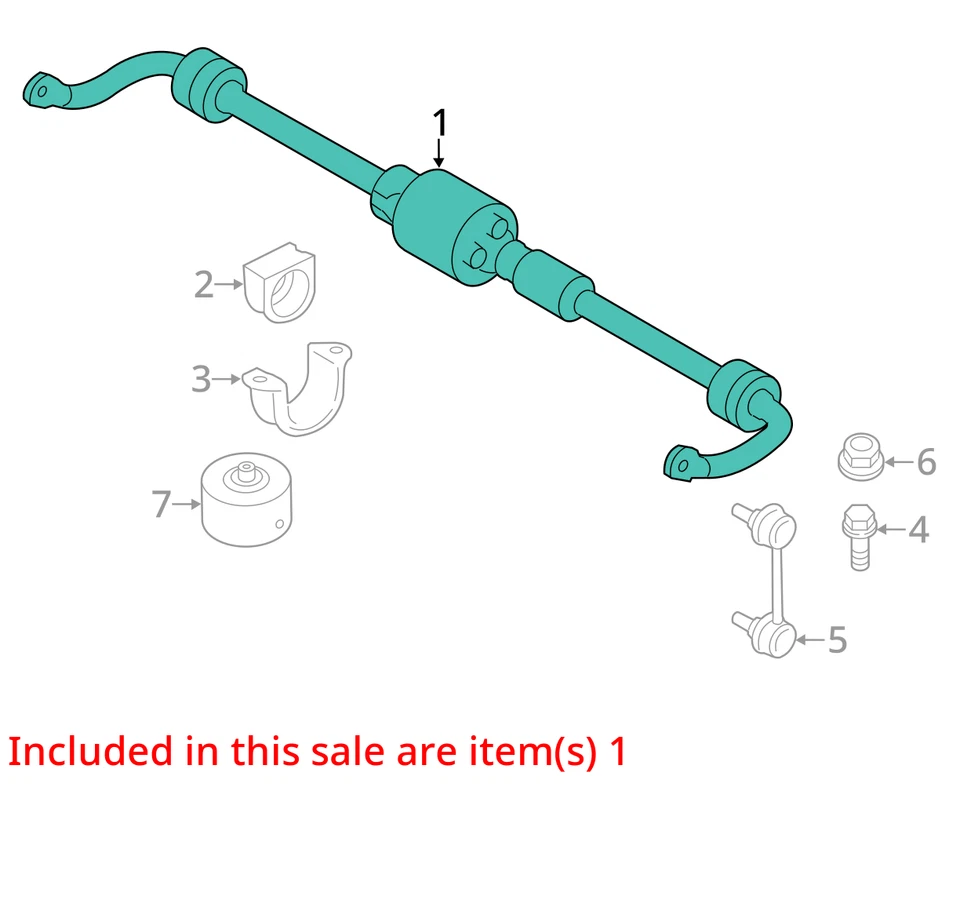 BMW 550i GT 2012 AWD barra estabilizadora trasera fabricante de equipos originales 81 k millas - LKQ419209314 Foto 4 de 4