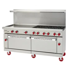 American Range 60" Restaurant Range w/ 4 Gas Burners, 36" Griddle, 2 Ovens