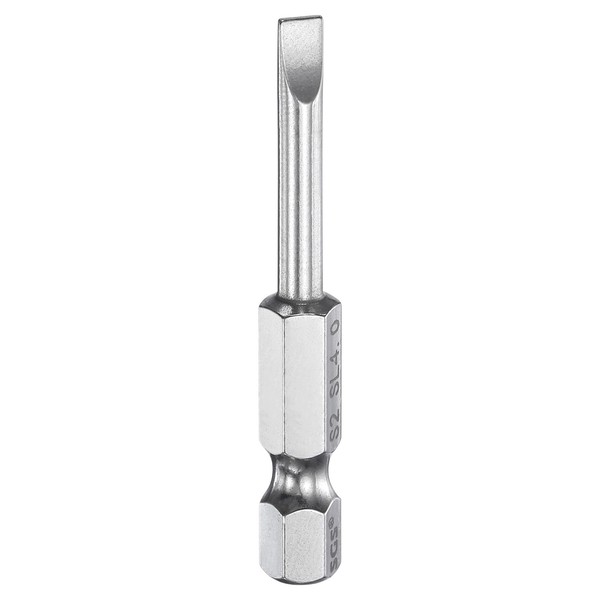 "FüR SL4 Schlitzschraubendreher-Bits 1/4\" Sechskantschaft 2\" Lang Magnetisch"-image