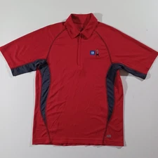 North End Sport GM General Motors Logo Black/Red Men's Polo Sz Sm