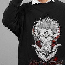 Jujutsu Kaisen Sweatshirt Sukuna Sweater JJK Anime Pullover Gojo Satoru Yuji
