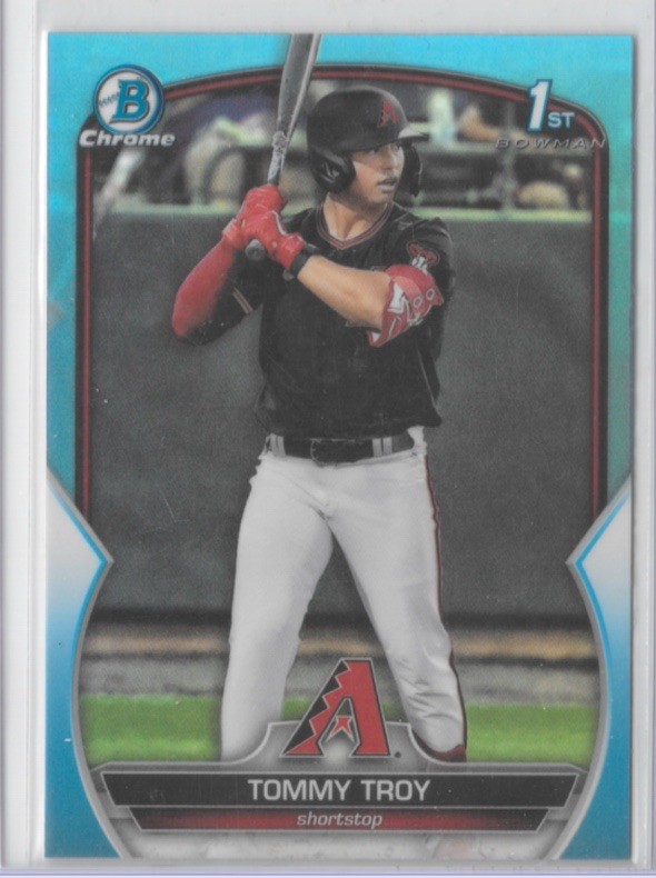 2023 Bowman Draft - Chrome 1st Tommy Troy #BDC-103 Sky Blue Refractor