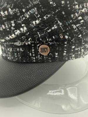 Juicy Couture Newsboy Cabbie Hat 90s Clueless Blue Black  display picture 3